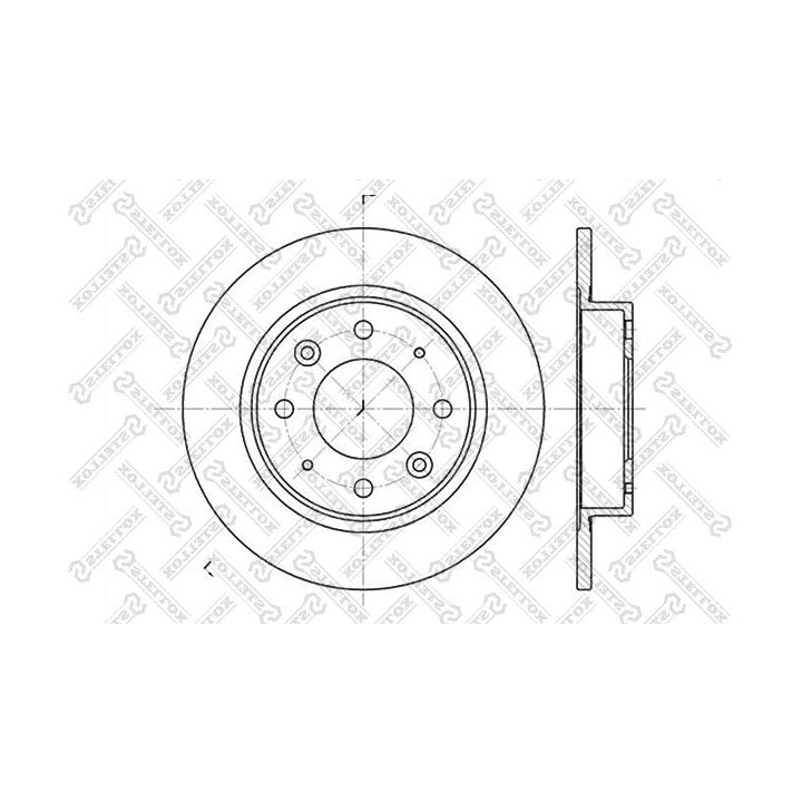 Stabdžių diskas STELLOX 6020-3503-SX