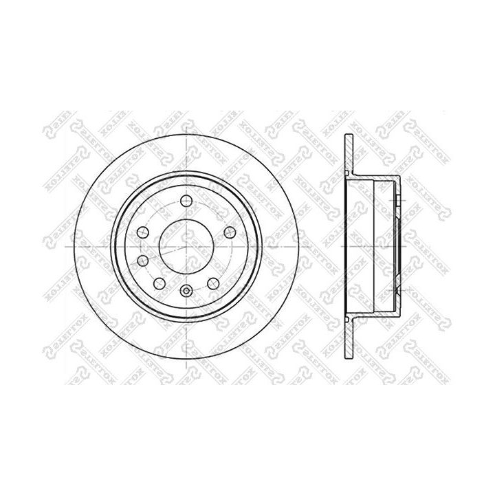 Stabdžių diskas STELLOX 6020-3610-SX