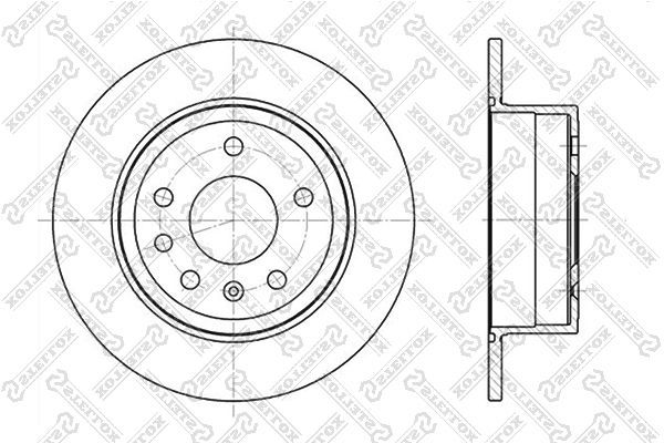 Stabdžių diskas STELLOX 6020-3610-SX