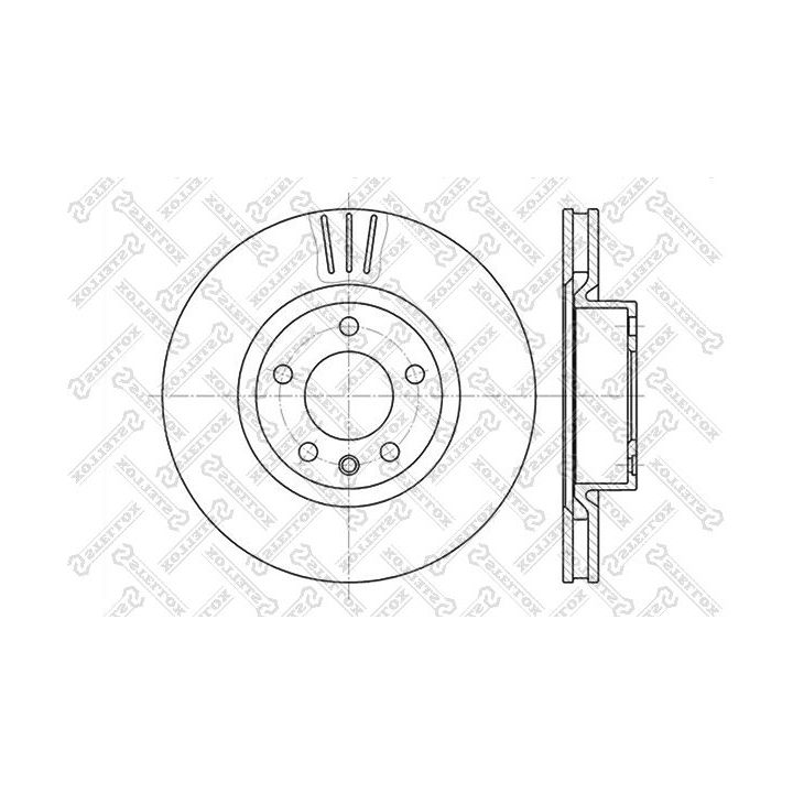Stabdžių diskas STELLOX 6020-3622V-SX