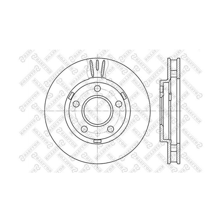 Stabdžių diskas STELLOX 6020-3634V-SX