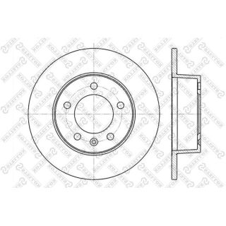 Stabdžių diskas STELLOX 6020-3643-SX