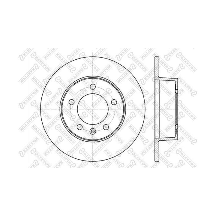 Stabdžių diskas STELLOX 6020-3643-SX