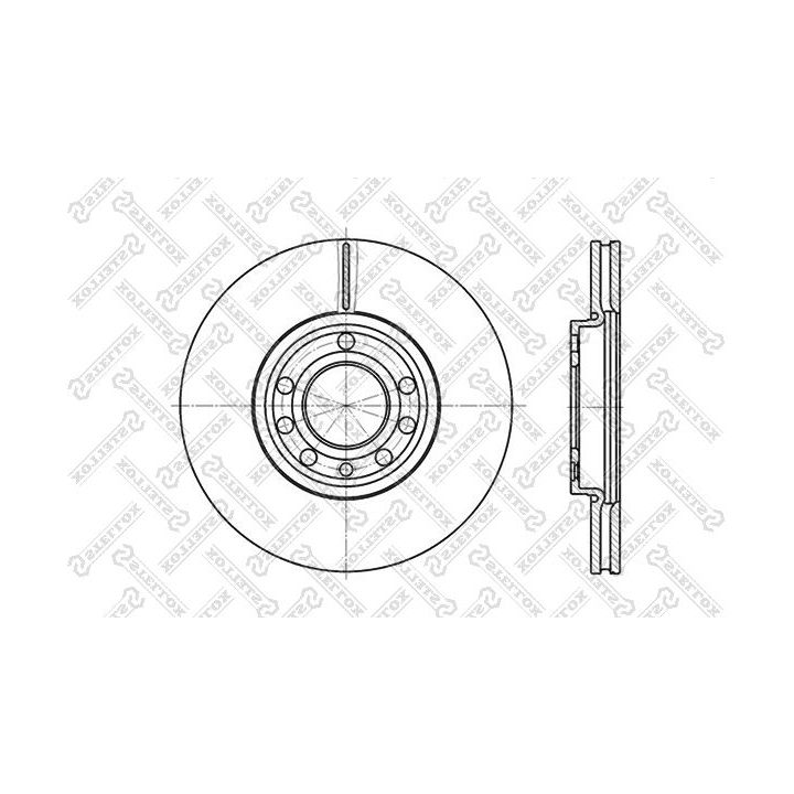 Stabdžių diskas STELLOX 6020-3645V-SX