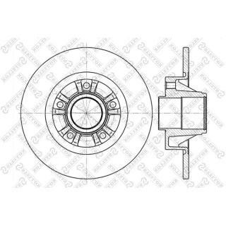 Stabdžių diskas STELLOX 6020-3658-SX