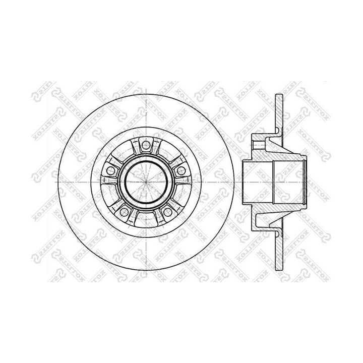 Stabdžių diskas STELLOX 6020-3658-SX