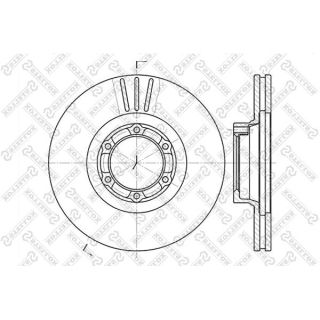 Stabdžių diskas STELLOX 6020-3905V-SX