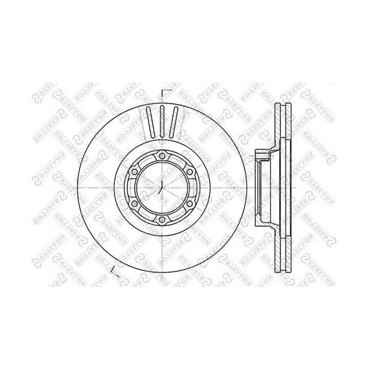 Stabdžių diskas STELLOX 6020-3905V-SX