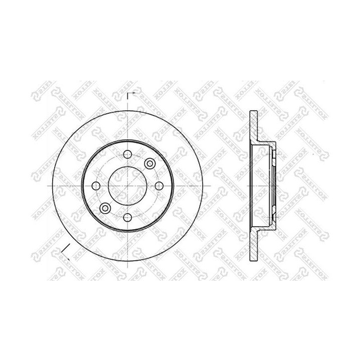 Stabdžių diskas STELLOX 6020-3908-SX