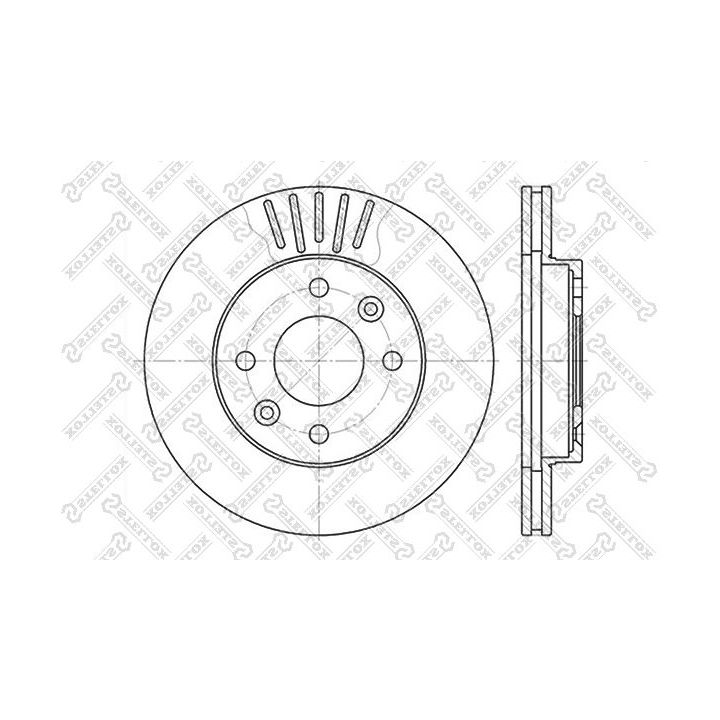 Stabdžių diskas STELLOX 6020-3909V-SX