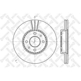 Stabdžių diskas STELLOX 6020-3911V-SX