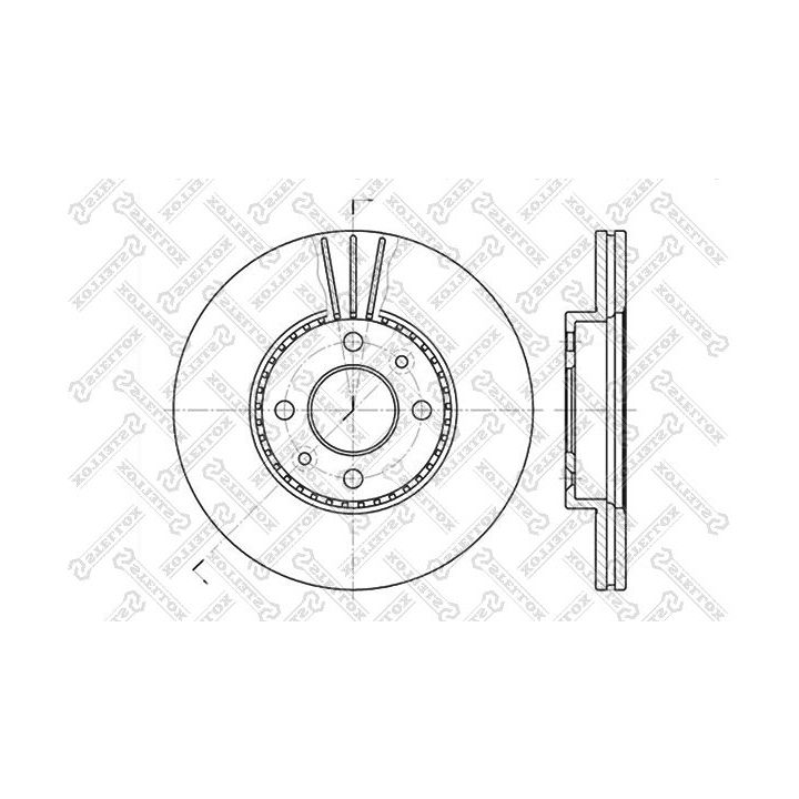 Stabdžių diskas STELLOX 6020-3911V-SX