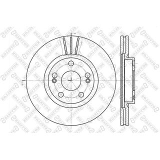 Stabdžių diskas STELLOX 6020-3913V-SX