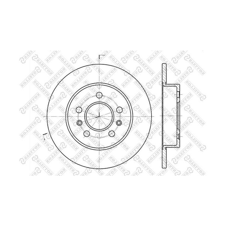 Stabdžių diskas STELLOX 6020-3915-SX