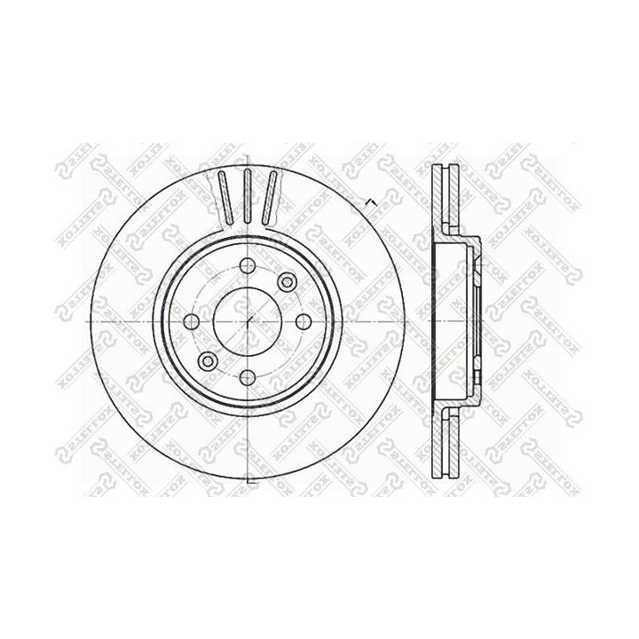 Stabdžių diskas STELLOX 6020-3919V-SX
