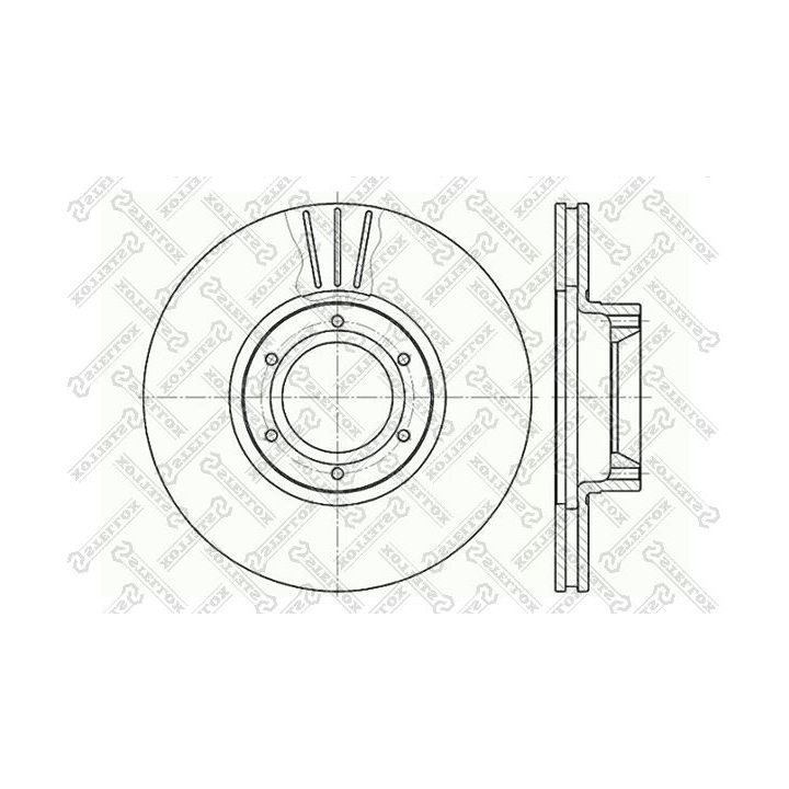 Stabdžių diskas STELLOX 6020-3920V-SX