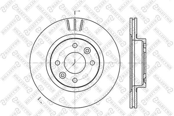 Stabdžių diskas STELLOX 6020-3922V-SX