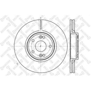 Stabdžių diskas STELLOX 6020-3932V-SX