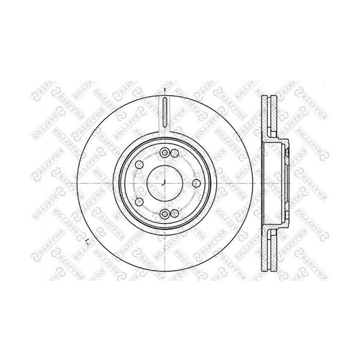 Stabdžių diskas STELLOX 6020-3932V-SX