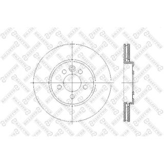 Stabdžių diskas STELLOX 6020-4013V-SX