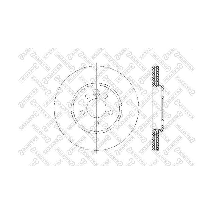 Stabdžių diskas STELLOX 6020-4013V-SX