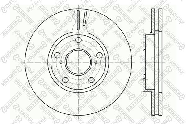 Stabdžių diskas STELLOX 6020-4549V-SX