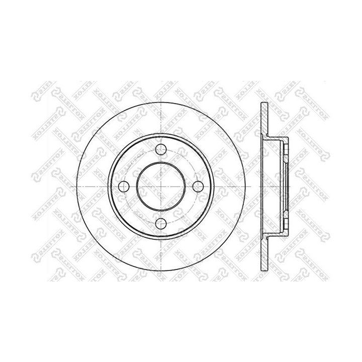 Stabdžių diskas STELLOX 6020-4748-SX