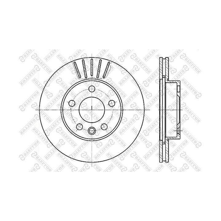 Stabdžių diskas STELLOX 6020-4768V-SX
