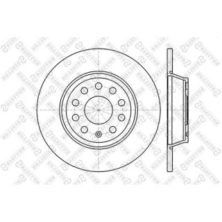 Stabdžių diskas STELLOX 6020-4840-SX