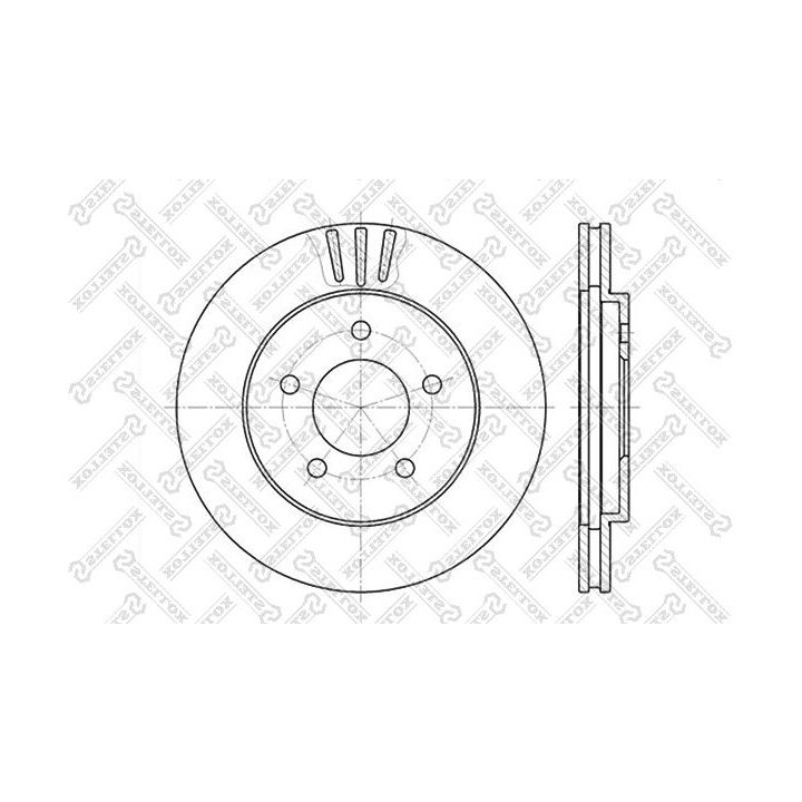 Stabdžių diskas STELLOX 6020-9301V-SX