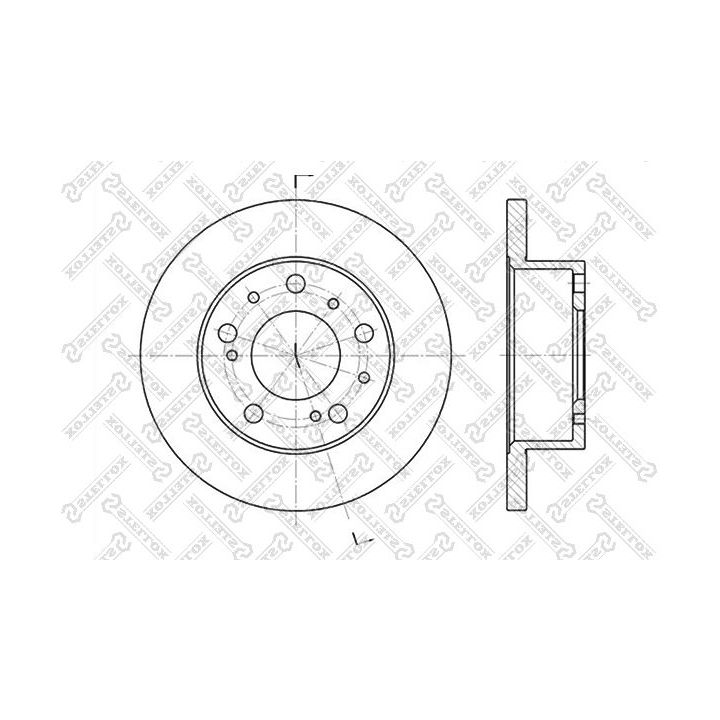 Stabdžių diskas STELLOX 6020-9908-SX