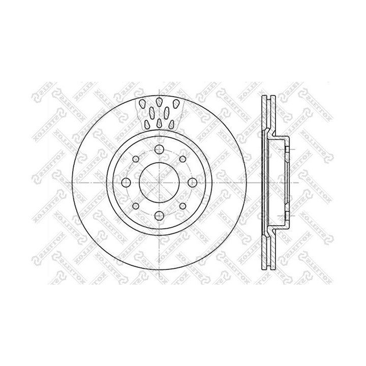 Stabdžių diskas STELLOX 6020-9921V-SX