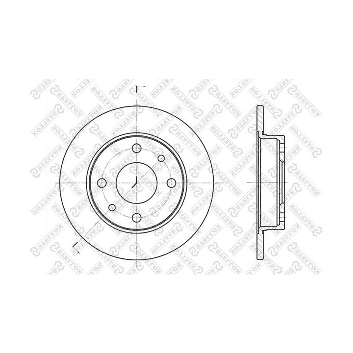 Stabdžių diskas STELLOX 6020-9922-SX