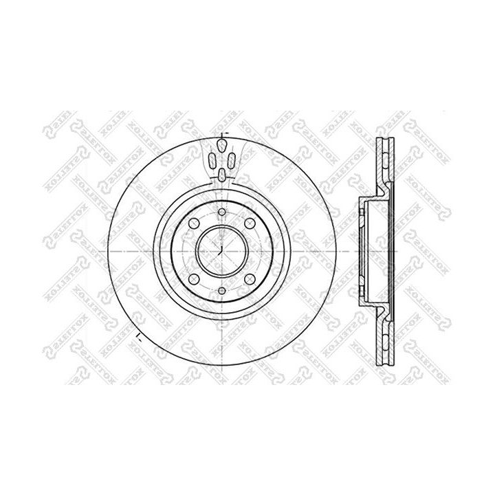 Stabdžių diskas STELLOX 6020-9923V-SX