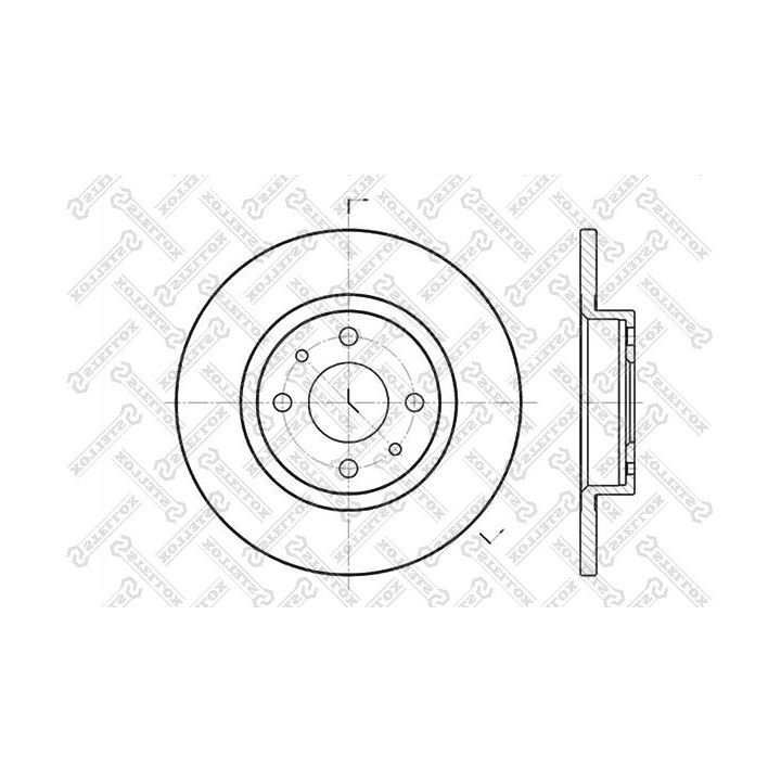 Stabdžių diskas STELLOX 6020-9932-SX