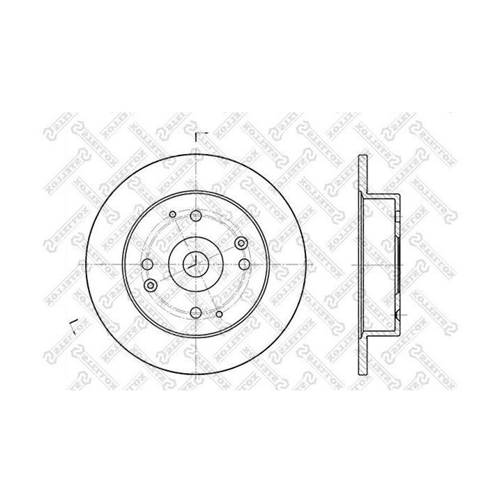 Stabdžių diskas STELLOX 6020-9939-SX