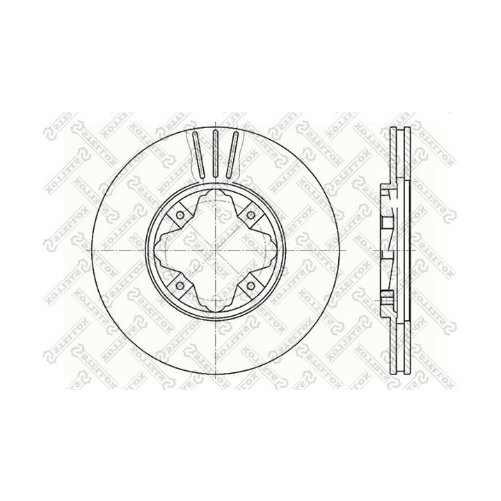 Stabdžių diskas STELLOX 6020-9940V-SX