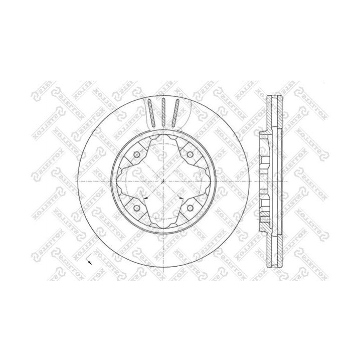 Stabdžių diskas STELLOX 6020-9941V-SX