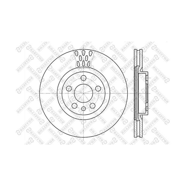 Stabdžių diskas STELLOX 6020-9942V-SX