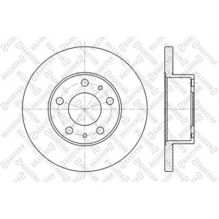 Stabdžių diskas STELLOX 6020-9944-SX