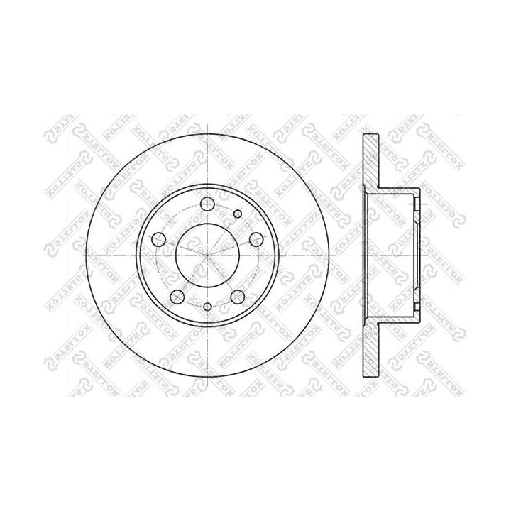 Stabdžių diskas STELLOX 6020-9944-SX