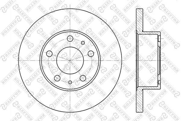 Stabdžių diskas STELLOX 6020-9944-SX