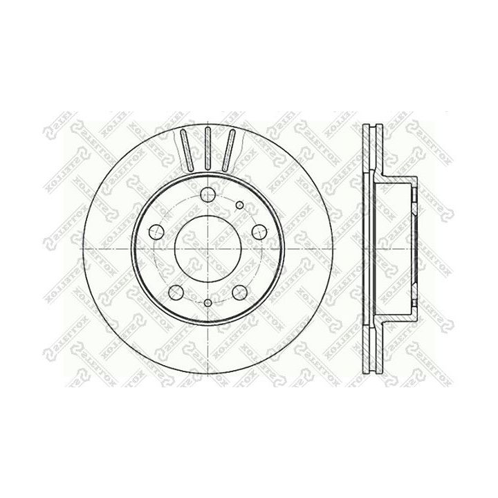 Stabdžių diskas STELLOX 6020-9946V-SX
