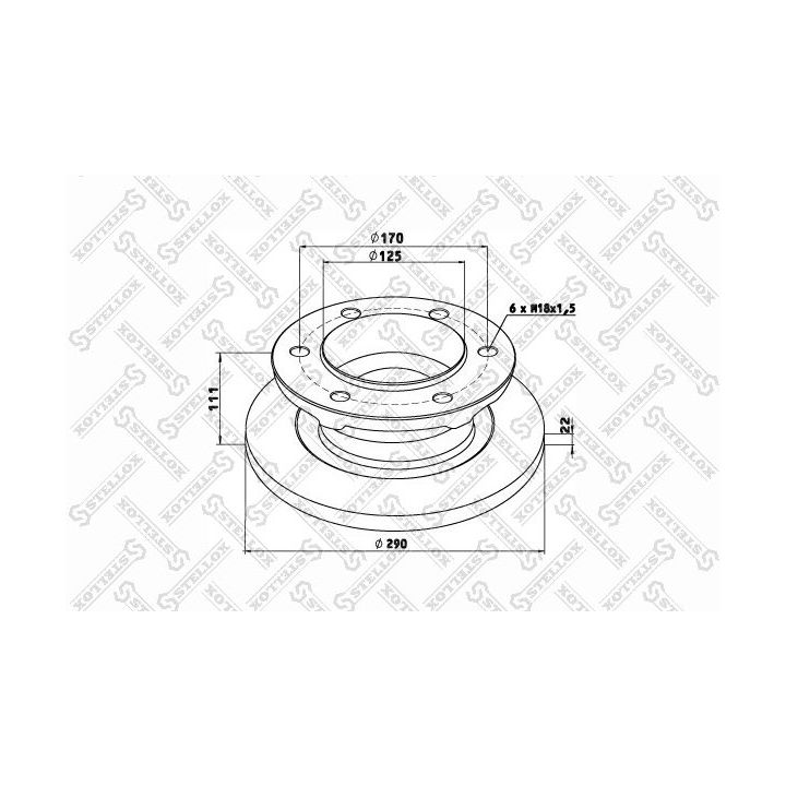 Stabdžių diskas STELLOX 85-00700-SX