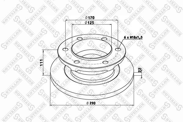 Stabdžių diskas STELLOX 85-00700-SX