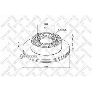 Stabdžių diskas STELLOX 85-00737-SX