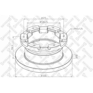 Stabdžių diskas STELLOX 85-00820-SX
