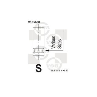įvado vožtuvas BGA V165680