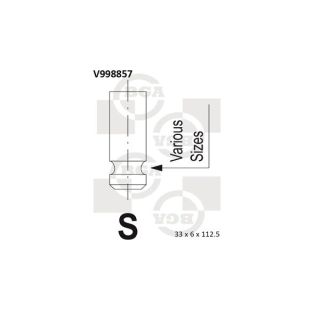 įvado vožtuvas BGA V998857