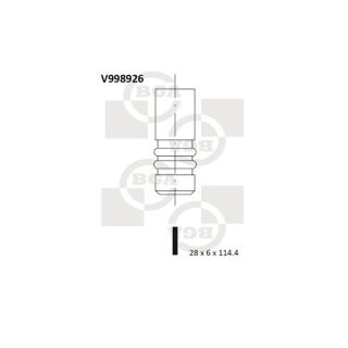 įvado vožtuvas BGA V998926